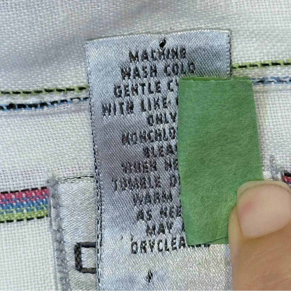 Chico's | Monterey Stripe Islander Linen Button Down Relaxed Casual Shirt - Picture 13 of 15